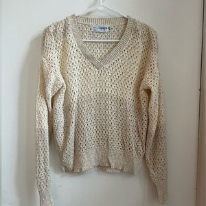 Vintage Pierre Cardin woven mesh sweater